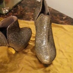 Silver Glitter heels